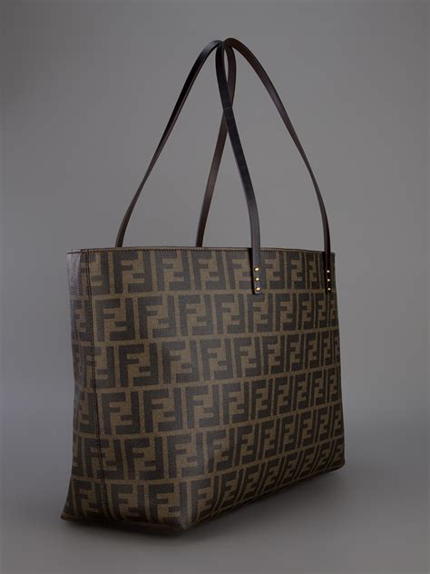 fendi shopper bag monogram pelle|fendi canvas bag.